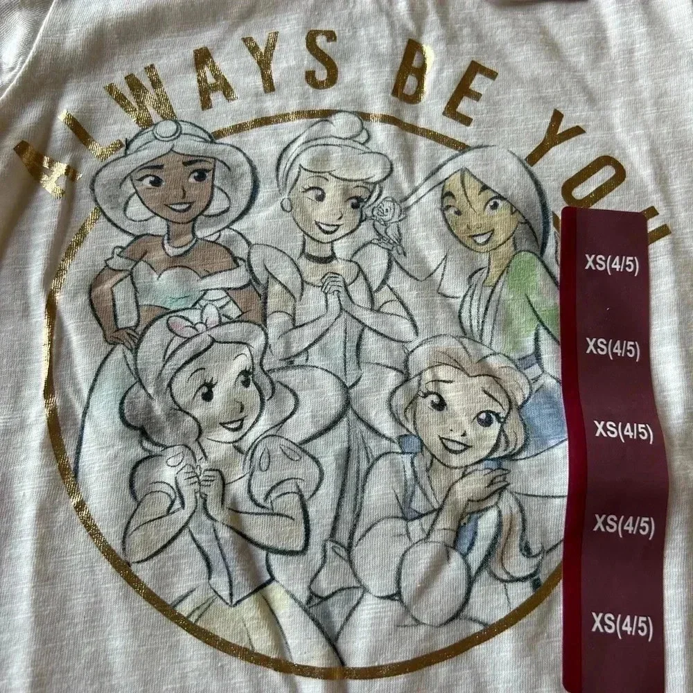 NWT Disney Princess shirt with Denim Straight Pants